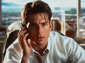 Tom Cruise talking on a phone